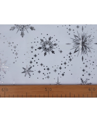 Tyl odevný / dekoračný so vzorom po oboch stranách - 1 m | Mimib