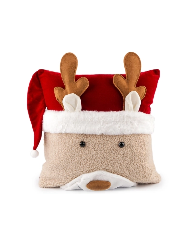 Vianočná plyšová obliečka na vankúš snehuliak 43x43 cm - 1 ks | Mimib