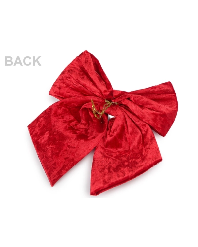 Vianočná mašľa zamatová 21x24 cm - 1 ks | Mimib