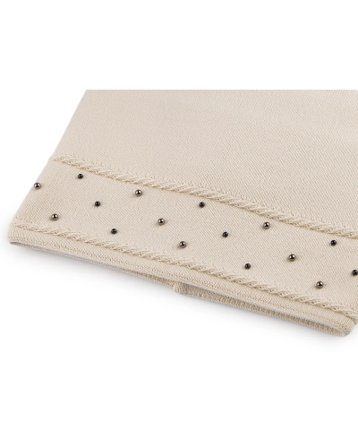 Dámska / dievčenská zimná čiapka s perlami Lamblook - 1 ks | Mimib