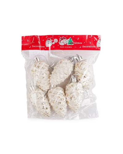 Vianočné šišky na zavesenie 6 cm - 6 ks | Mimib