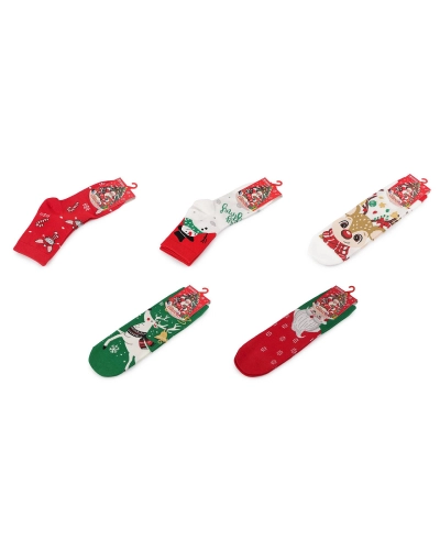 Dámske / dievčenské vianočné ponožky - 1 pár | Mimib