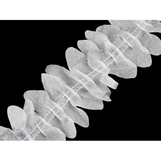 Volán na zdobenie odevov a tvorenie kvetov šírka 80 mm - 1 m | Mimib