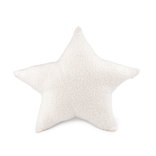 Dekoračný vankúš hviezda buklé Ø40 cm - 1 ks | Mimib