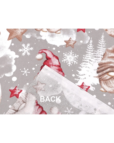 Vianočná bavlnená látka / plátno škriatok - 1 m | Mimib