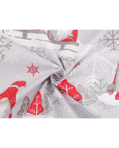 Vianočná bavlnená látka / plátno škriatok - 1 m | Mimib