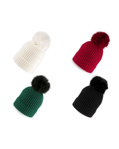 Dámska zimná čiapka s brmbolcom - 1 ks | Mimib