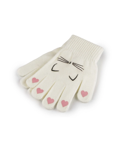 Detské pletené rukavice mačka - 1 pár | Mimib