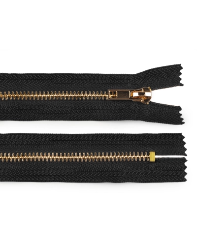 Kovový zips No 5 dĺžka 10 cm (jeansový) - 1 ks | Mimib