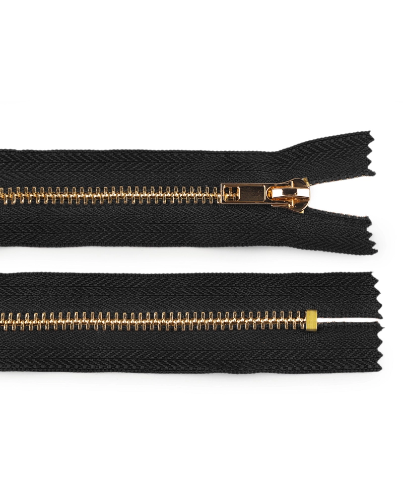 Kovový zips No 5 dĺžka 10 cm (jeansový) - 1 ks | Mimib