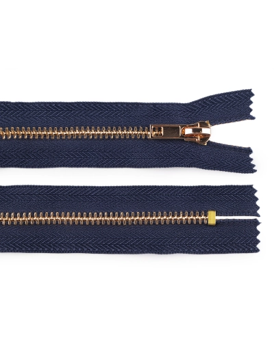 Kovový zips No 5 dĺžka 10 cm (jeansový) - 1 ks | Mimib