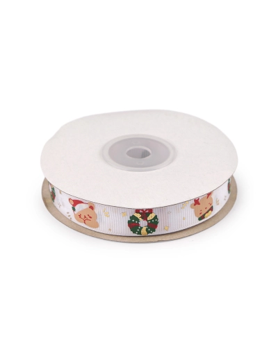 Vianočná rypsová stuha šírka 15 mm - 22.5 m | Mimib