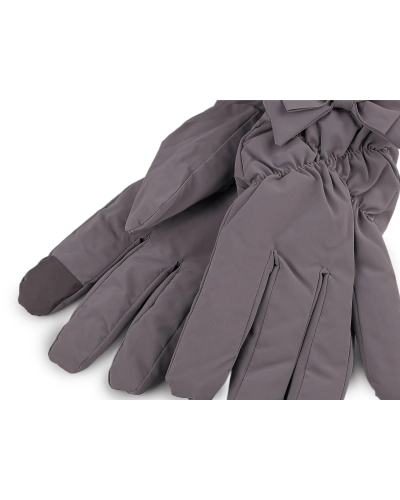 Dámske rukavice šusťákové, zateplené, dotykové - 1 pár | Mimib