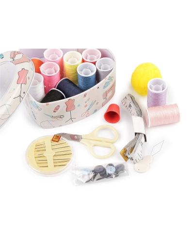 Súprava na šitie v plechovej krabičke - 1 ks | Mimib