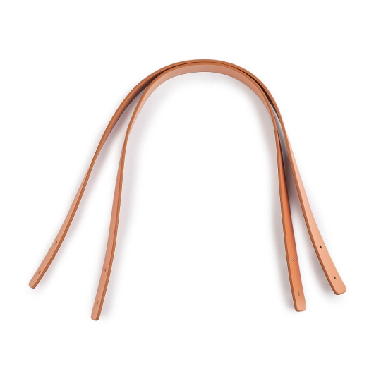 Kožené ucho na tašku šírka 1,5 cm dĺžka 45 cm - 2 ks | Mimib