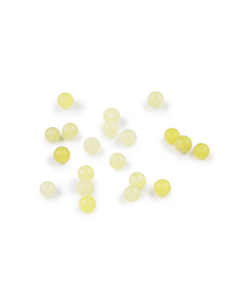 Jadeit syntetický, minerálne korálky Ø4, 5 mm - 20 ks | Mimib