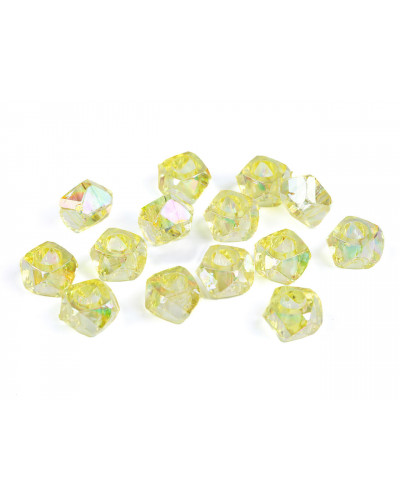 Plastové korálky s veľkým prievlakom diaman s AB efektom 8x13 mm|Mimib