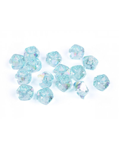 Plastové korálky s veľkým prievlakom diaman s AB efektom 8x13 mm|Mimib