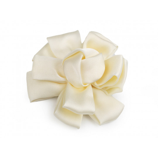 Saténový kvet na našitie a nalepenie Ø6,5 cm | Mimib