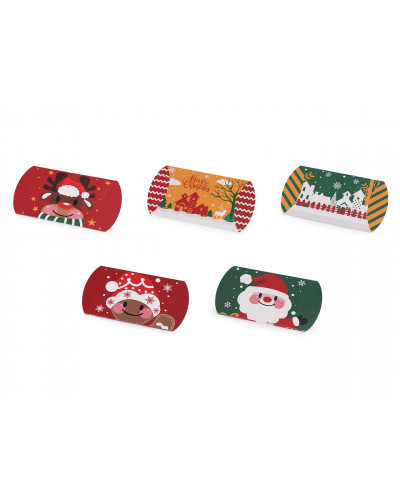 Vianočná darčeková krabička sob, Mikuláš, snehuliak| Mimib