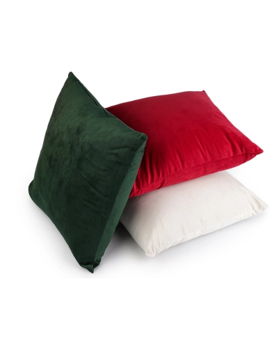 Velvetový / zamatový vankúš vo vianočných farbách 40x40 cm - 1 ks | Mimib