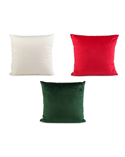 Velvetový / zamatový vankúš vo vianočných farbách 40x40 cm - 1 ks | Mimib