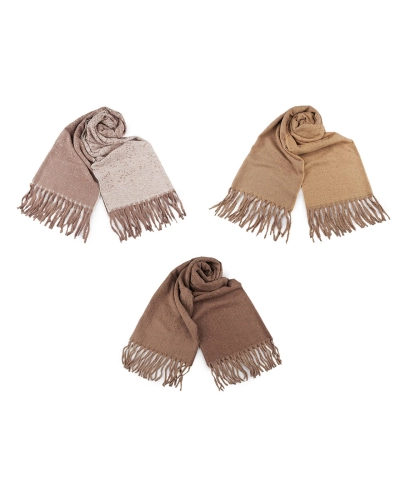 Zimný šál / pléd so strapcami 60x195 cm - 1 ks | Mimib