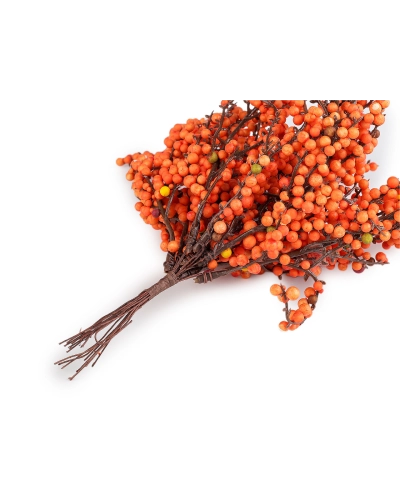 Umelé bobule / rakytník na drôtiku - 1 zväzok | Mimib