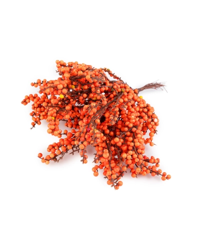 Umelé bobule / rakytník na drôtiku - 1 zväzok | Mimib