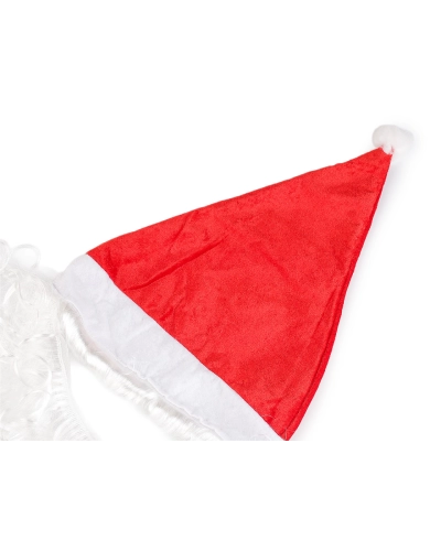 Mikulášska čiapka s fúzmi - 1 ks | Mimib