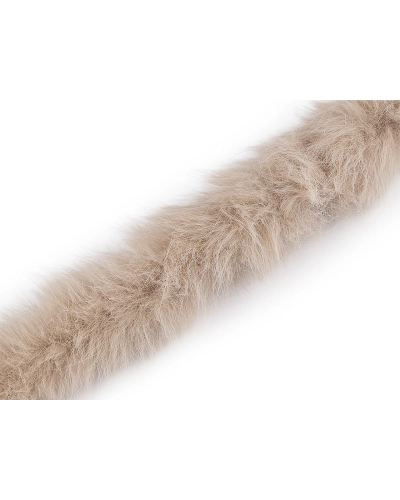 Všívacia odevná / dekoračná kožušina okrúhla šírka 5 cm - 1 m | Mimib