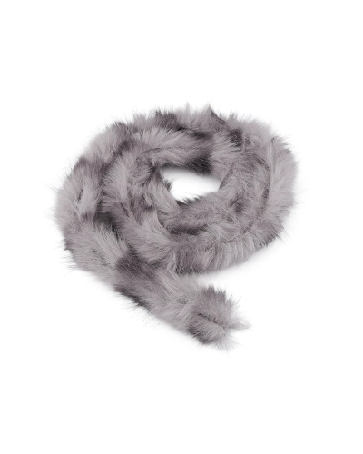 Všívacia odevná / dekoračná kožušina okrúhla zvierací vzor šírka 4,5 cm - 1 m | Mimib