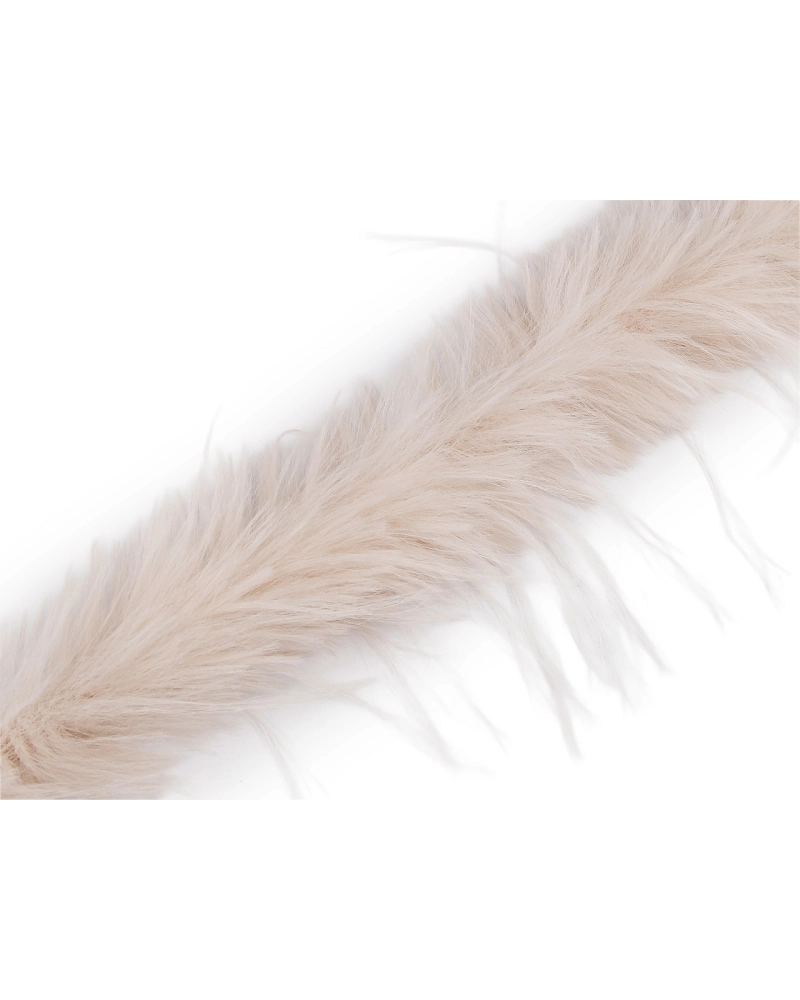 Všívacia odevná / dekoračná kožušina s dlhým chlpom šírka 6 cm - 1 m | Mimib