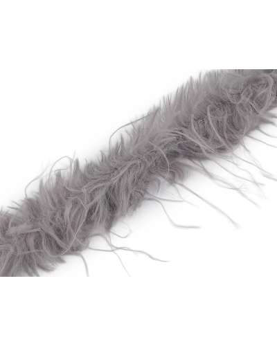 Všívacia odevná / dekoračná kožušina s dlhým chlpom šírka 6 cm - 1 m | Mimib