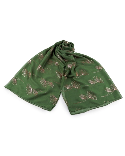 Šatka / šál so zlatou potlačou 70x180 cm - 1 ks | Mimib