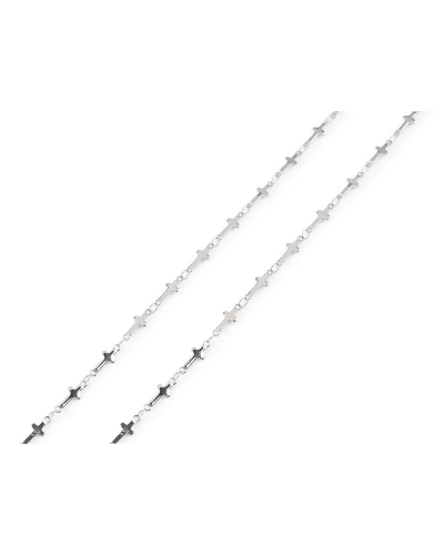 Retiazka z nerezovej ocele krížik 4 a 5 mm metráž - 1 m | Mimib