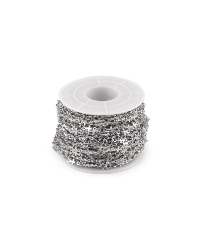 Retiazka z nerezovej ocele krížik 4 a 5 mm metráž - 1 m | Mimib