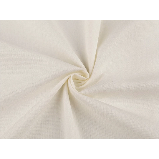 Odevná bavlnená tkanina s prímesou ľanu elastická - 1 m | Mimib