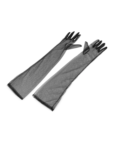 Dlhé spoločenské rukavice tylové - 1 pár | Mimib