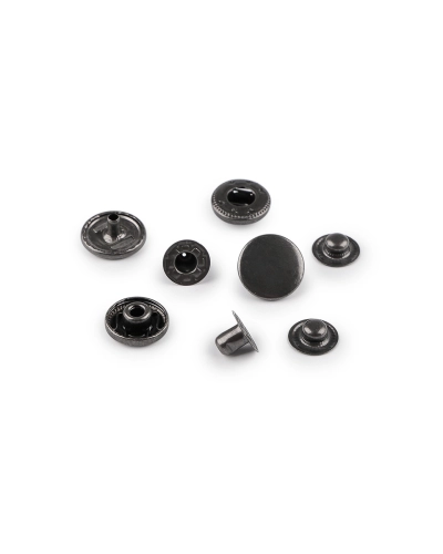 Kovové cvoky Ø15 mm na stredne hrubé látky, z nerezovej ocele - 50 sada | Mimib