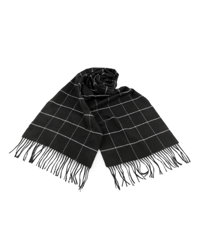 Pánsky šál so strapcami káro 30x175 cm - 1 ks | Mimib