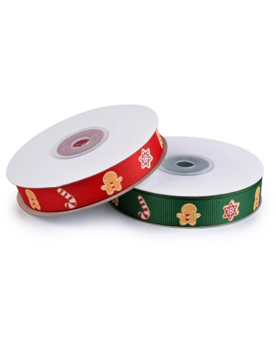 Vianočná rypsová stuha šírka 15 mm - 22.5 m | Mimib