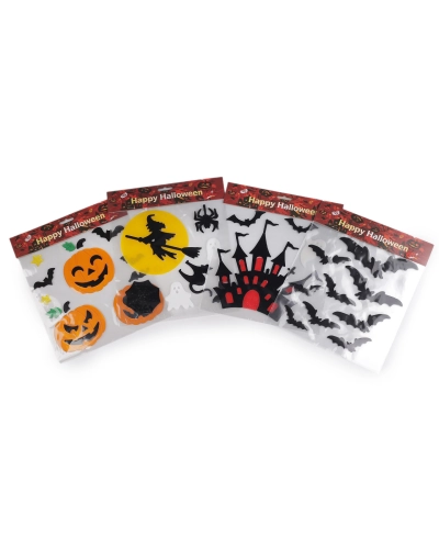 Gélové samolepky Halloween / čarodejnice - 1 kar. | Mimib