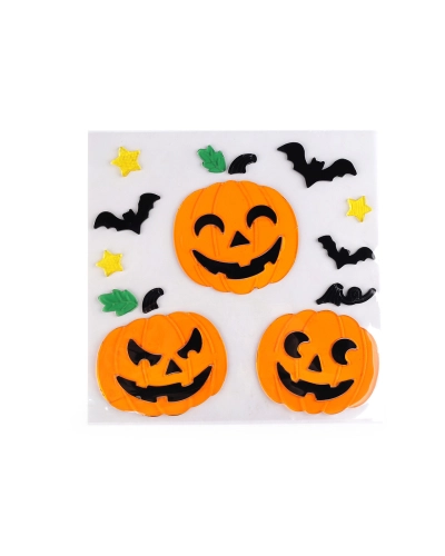 Gélové samolepky Halloween / čarodejnice - 1 kar. | Mimib