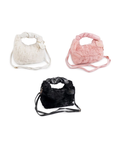 Kožušinová kabelka 24x21 cm - 1 ks | Mimib