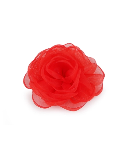 Brošňa organzový kvet Ø8 cm - 1 ks | Mimib