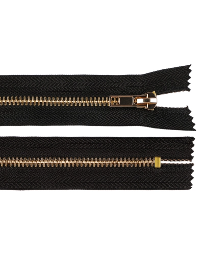 Kovový zips No 5 dĺžka 12 cm (jeansový) - 1 ks | Mimib