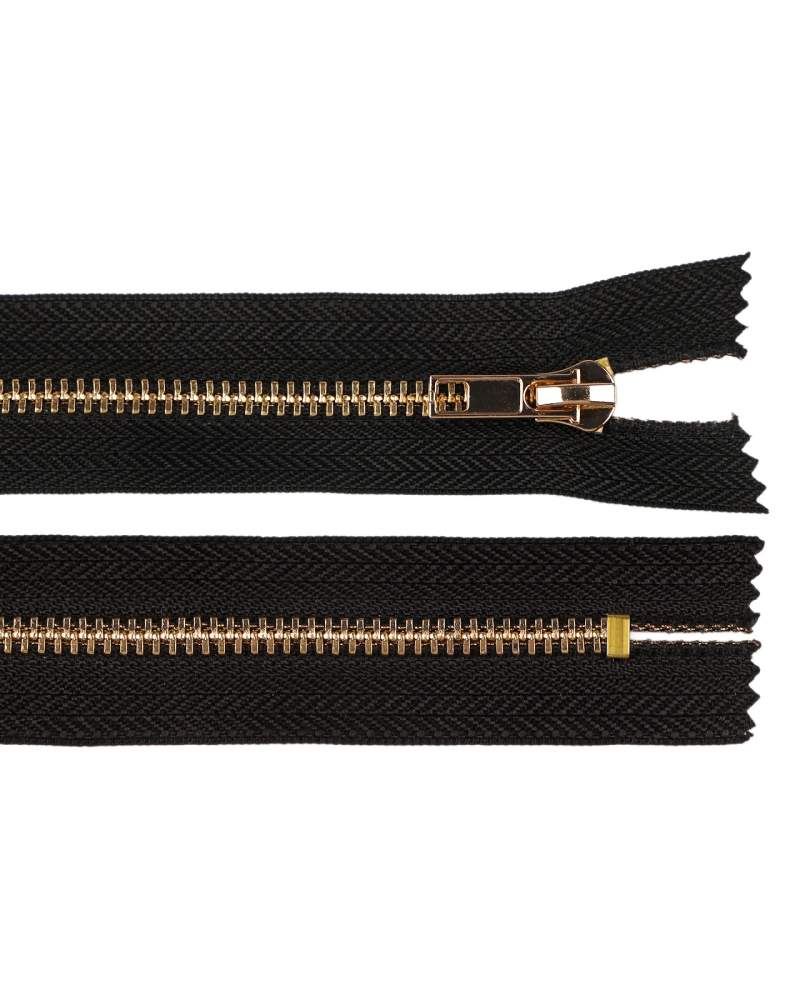 Kovový zips No 5 dĺžka 16 cm (jeansový) - 1 ks | Mimib