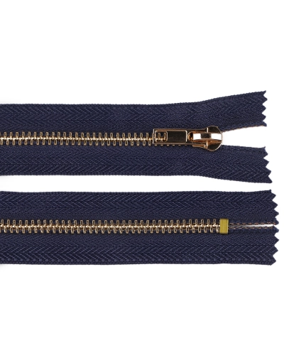 Kovový zips No 5 dĺžka 18 cm (jeansový) - 1 ks | Mimib