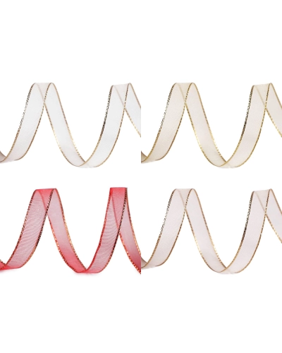 Monofilová stuha s lurexom šírka 10 mm - 20 m | Mimib